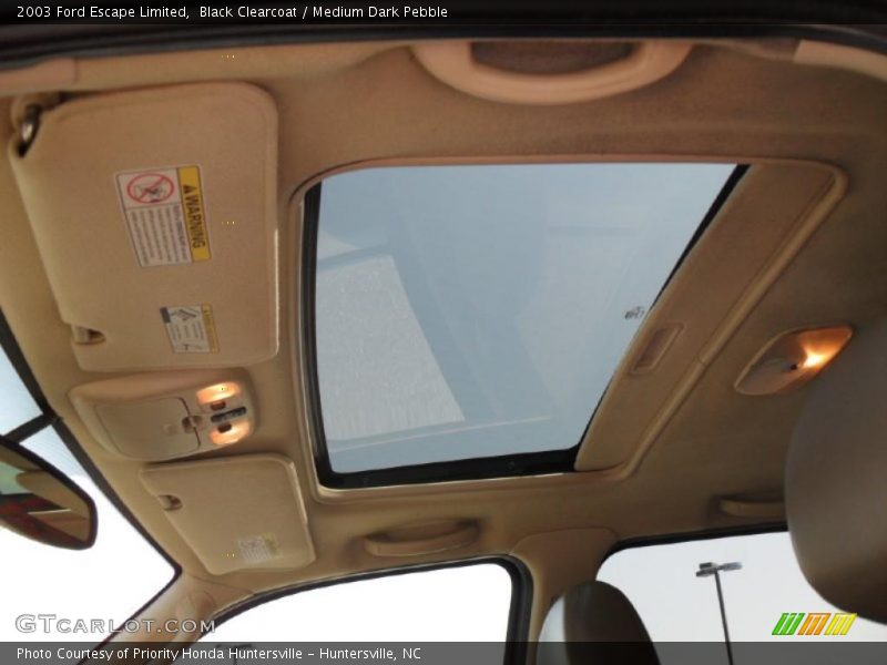 Black Clearcoat / Medium Dark Pebble 2003 Ford Escape Limited