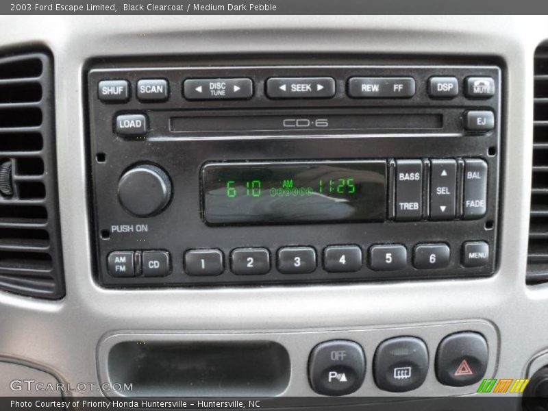 Black Clearcoat / Medium Dark Pebble 2003 Ford Escape Limited