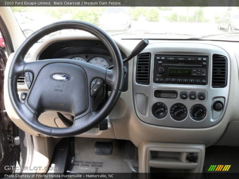 Black Clearcoat / Medium Dark Pebble 2003 Ford Escape Limited