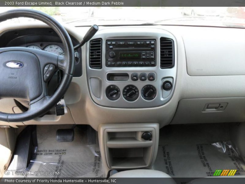 Black Clearcoat / Medium Dark Pebble 2003 Ford Escape Limited