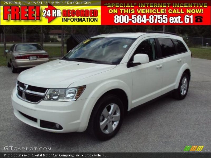 Stone White / Dark Slate Gray 2010 Dodge Journey SXT