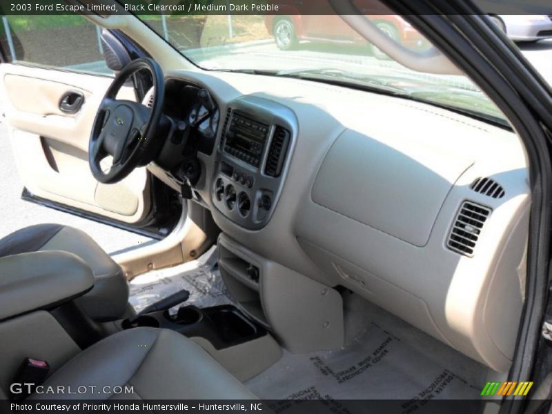Black Clearcoat / Medium Dark Pebble 2003 Ford Escape Limited