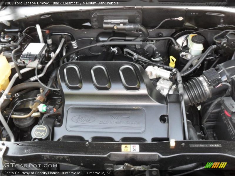 Black Clearcoat / Medium Dark Pebble 2003 Ford Escape Limited