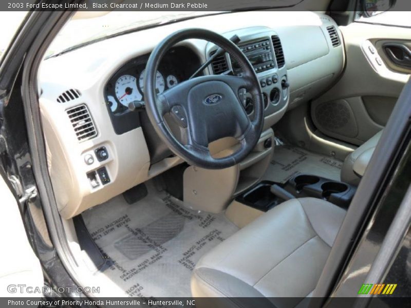 Black Clearcoat / Medium Dark Pebble 2003 Ford Escape Limited