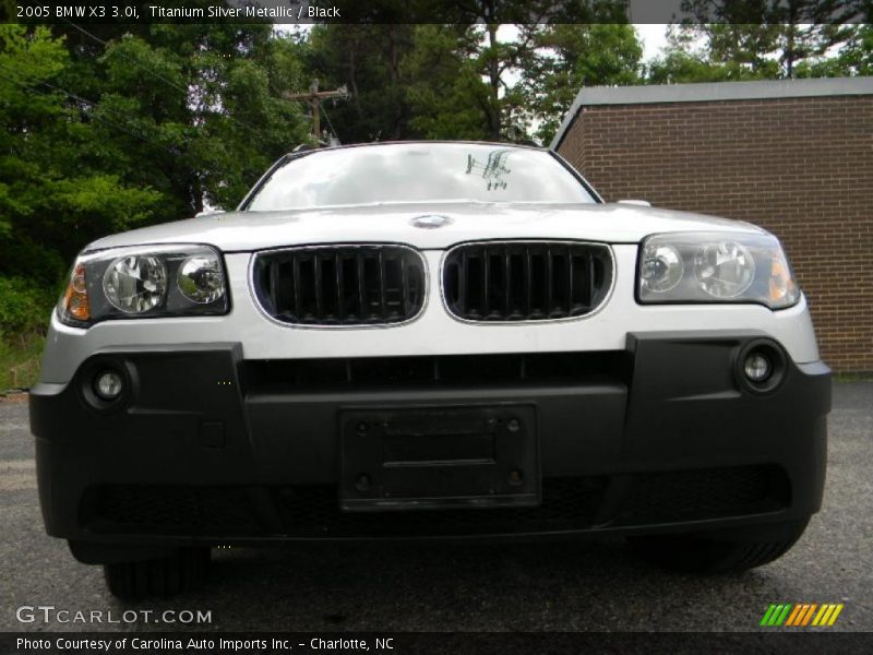 Titanium Silver Metallic / Black 2005 BMW X3 3.0i