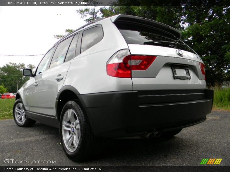 Titanium Silver Metallic / Black 2005 BMW X3 3.0i