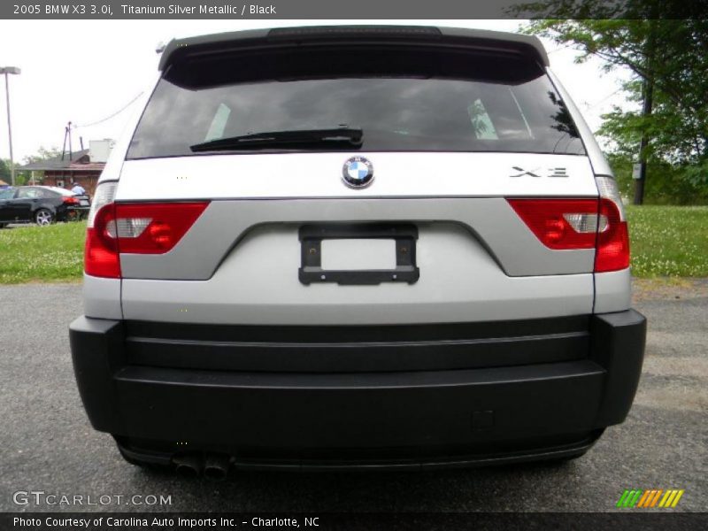 Titanium Silver Metallic / Black 2005 BMW X3 3.0i