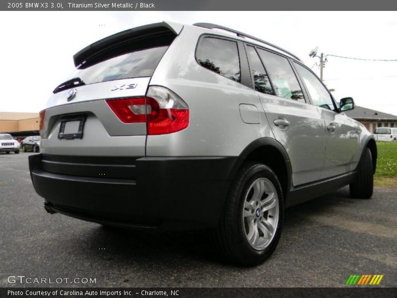 Titanium Silver Metallic / Black 2005 BMW X3 3.0i