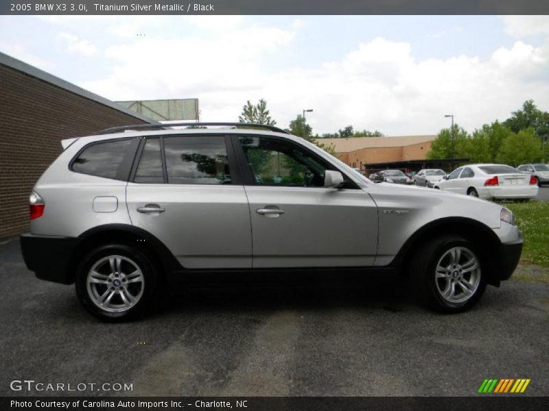 Titanium Silver Metallic / Black 2005 BMW X3 3.0i