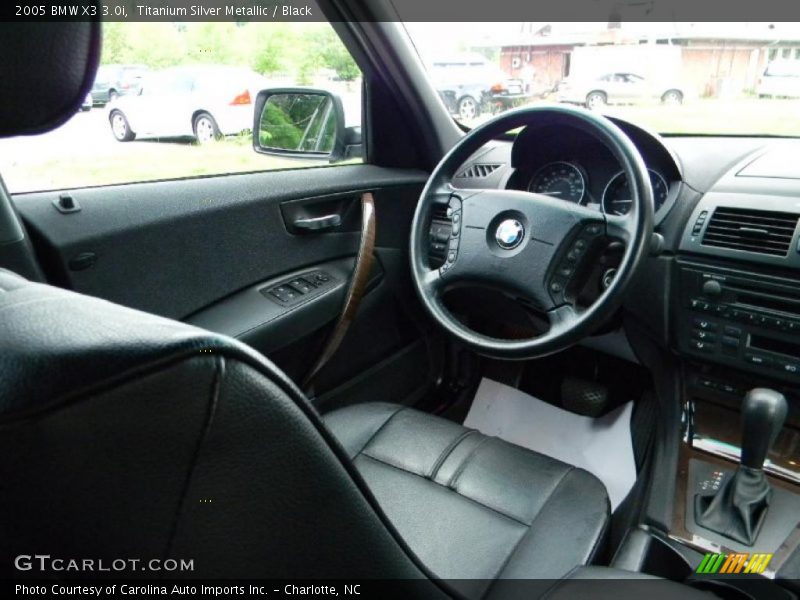 Titanium Silver Metallic / Black 2005 BMW X3 3.0i