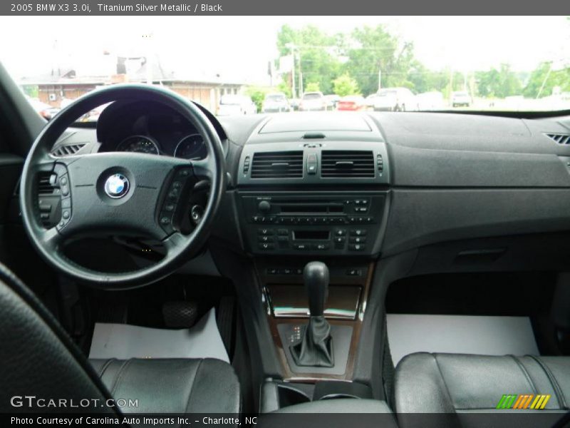 Titanium Silver Metallic / Black 2005 BMW X3 3.0i