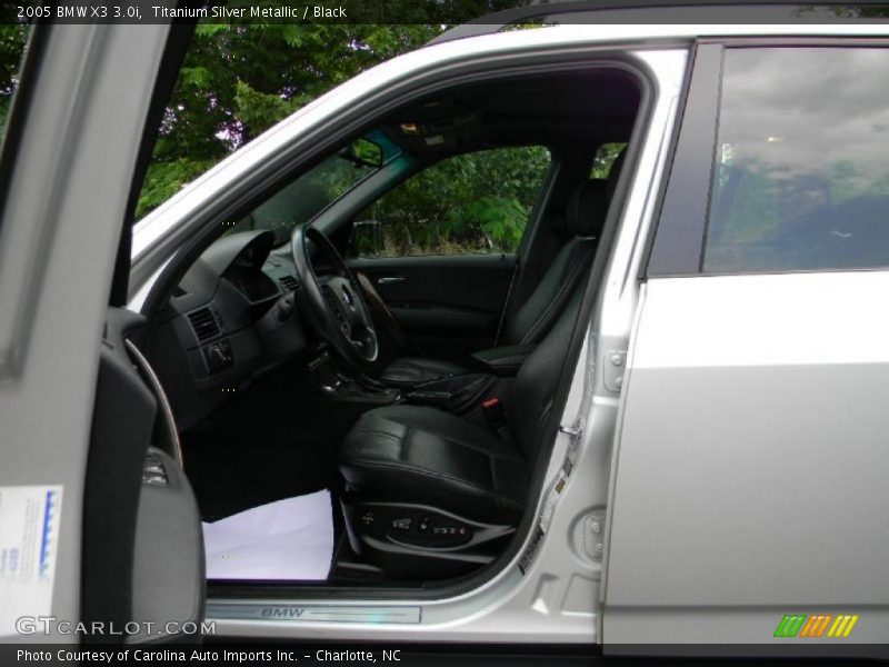 Titanium Silver Metallic / Black 2005 BMW X3 3.0i