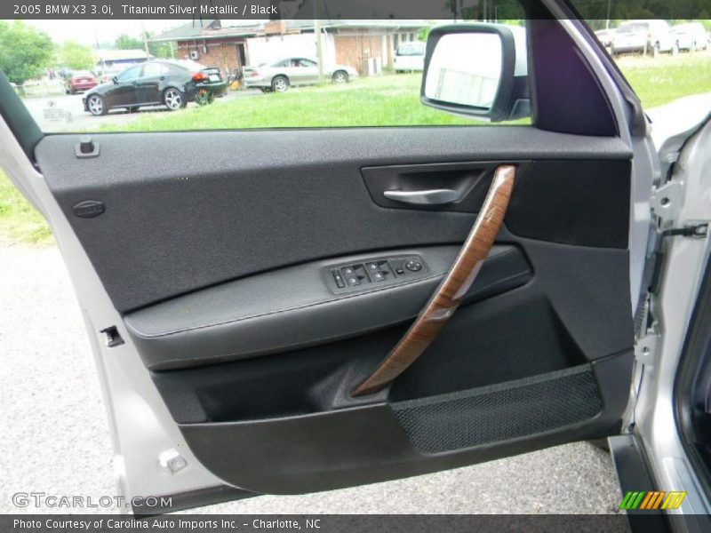 Titanium Silver Metallic / Black 2005 BMW X3 3.0i