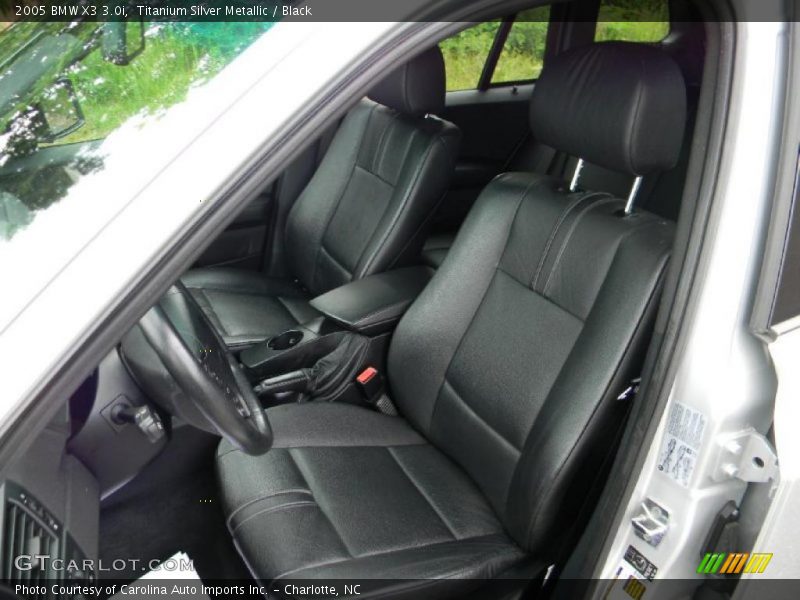 Titanium Silver Metallic / Black 2005 BMW X3 3.0i