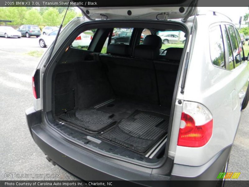 Titanium Silver Metallic / Black 2005 BMW X3 3.0i