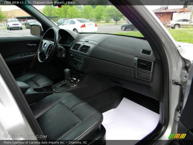 Titanium Silver Metallic / Black 2005 BMW X3 3.0i
