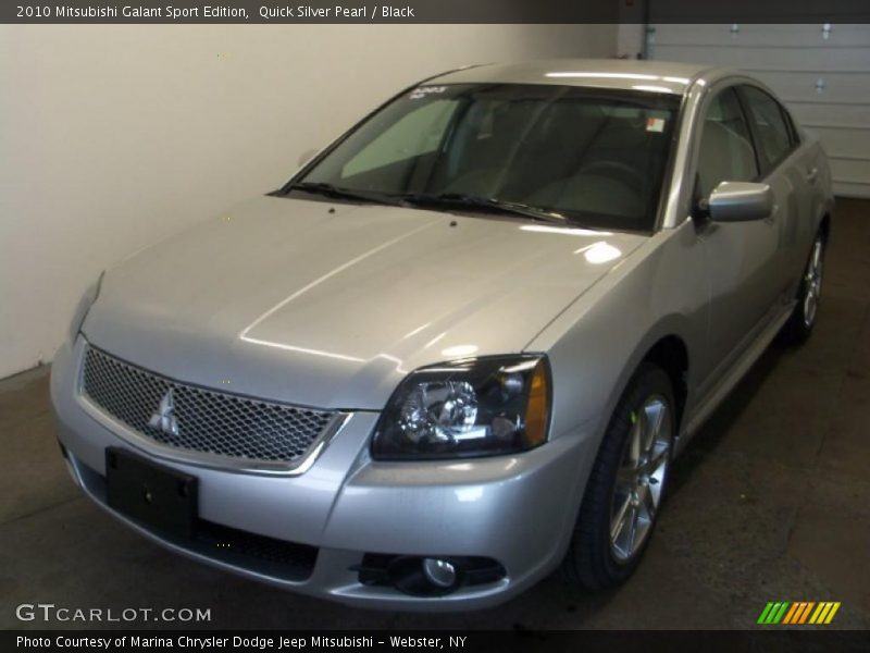 Quick Silver Pearl / Black 2010 Mitsubishi Galant Sport Edition