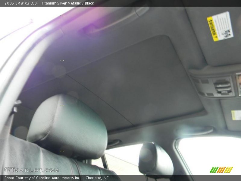 Titanium Silver Metallic / Black 2005 BMW X3 3.0i