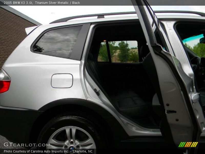Titanium Silver Metallic / Black 2005 BMW X3 3.0i