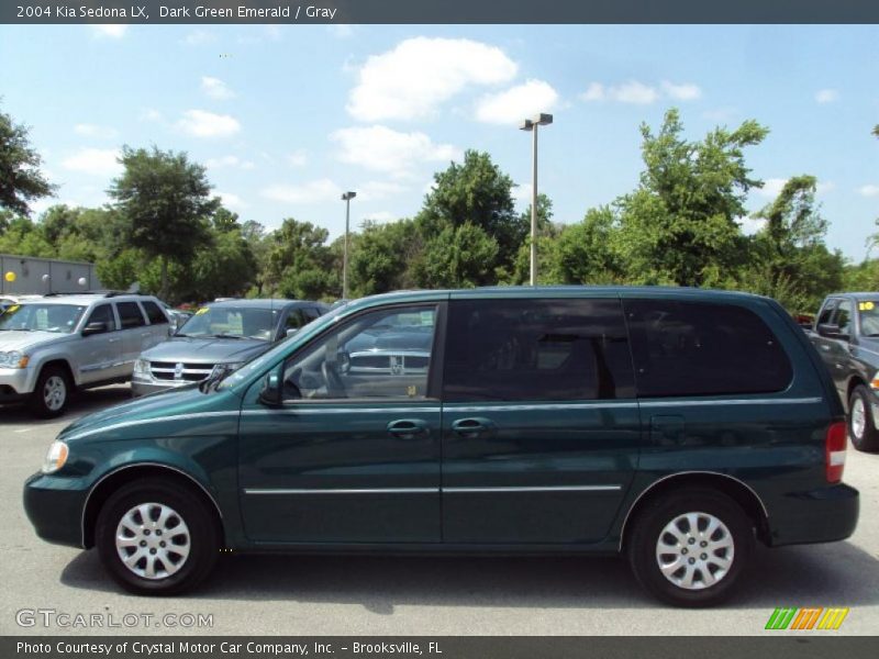 Dark Green Emerald / Gray 2004 Kia Sedona LX