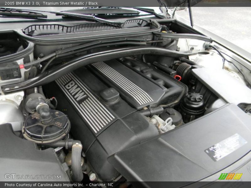Titanium Silver Metallic / Black 2005 BMW X3 3.0i