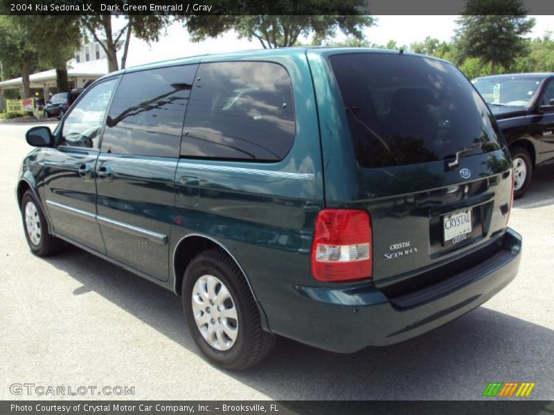 Dark Green Emerald / Gray 2004 Kia Sedona LX