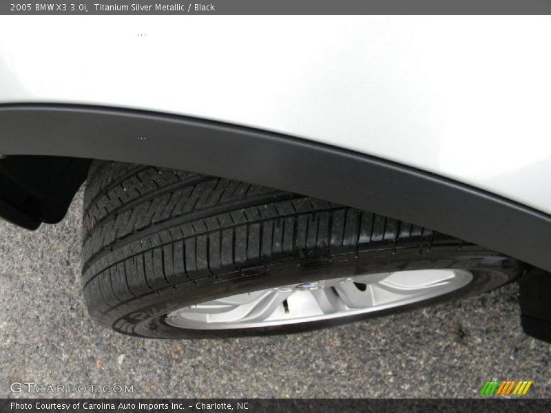 Titanium Silver Metallic / Black 2005 BMW X3 3.0i