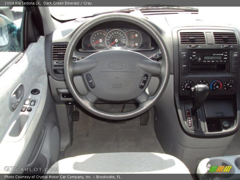 Dark Green Emerald / Gray 2004 Kia Sedona LX