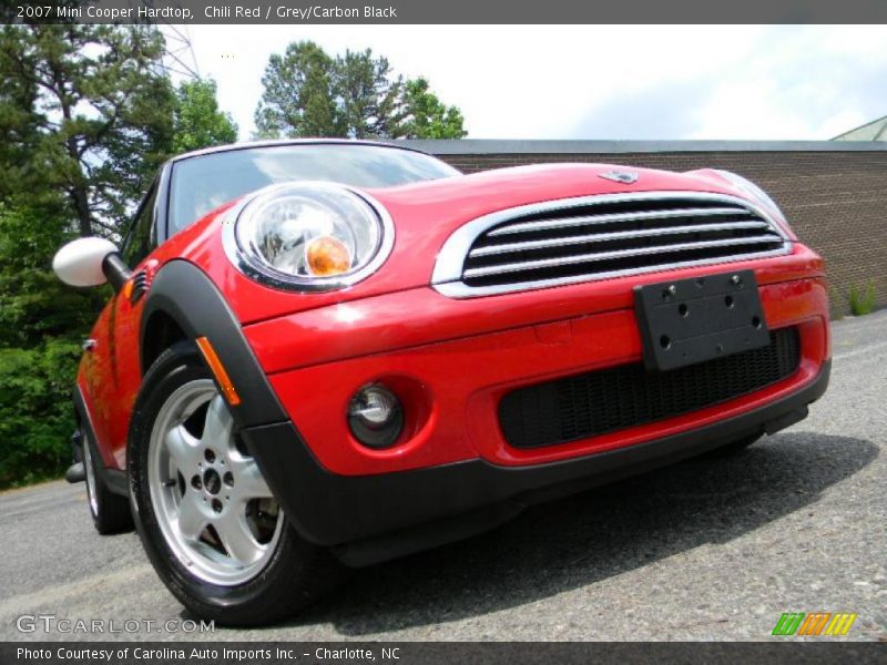 Chili Red / Grey/Carbon Black 2007 Mini Cooper Hardtop