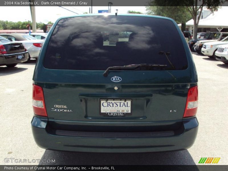 Dark Green Emerald / Gray 2004 Kia Sedona LX