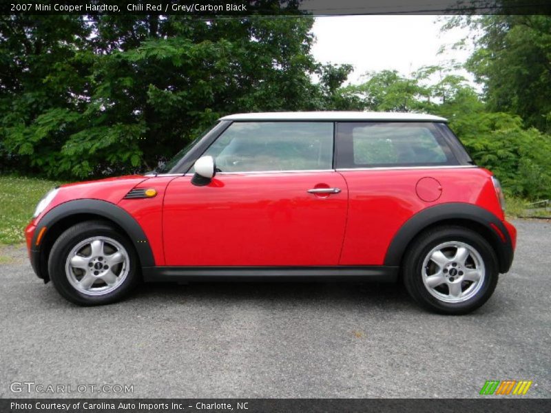 Chili Red / Grey/Carbon Black 2007 Mini Cooper Hardtop