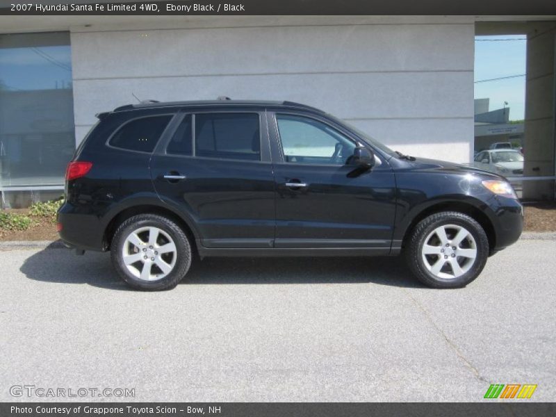 Ebony Black / Black 2007 Hyundai Santa Fe Limited 4WD