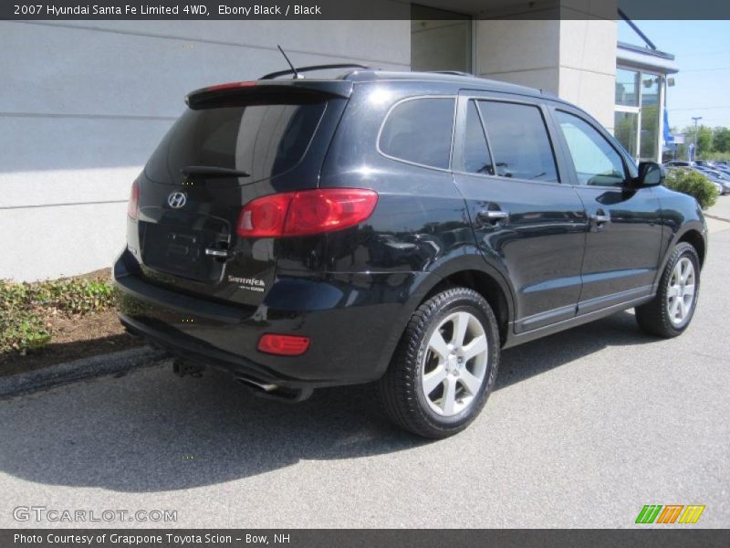 Ebony Black / Black 2007 Hyundai Santa Fe Limited 4WD