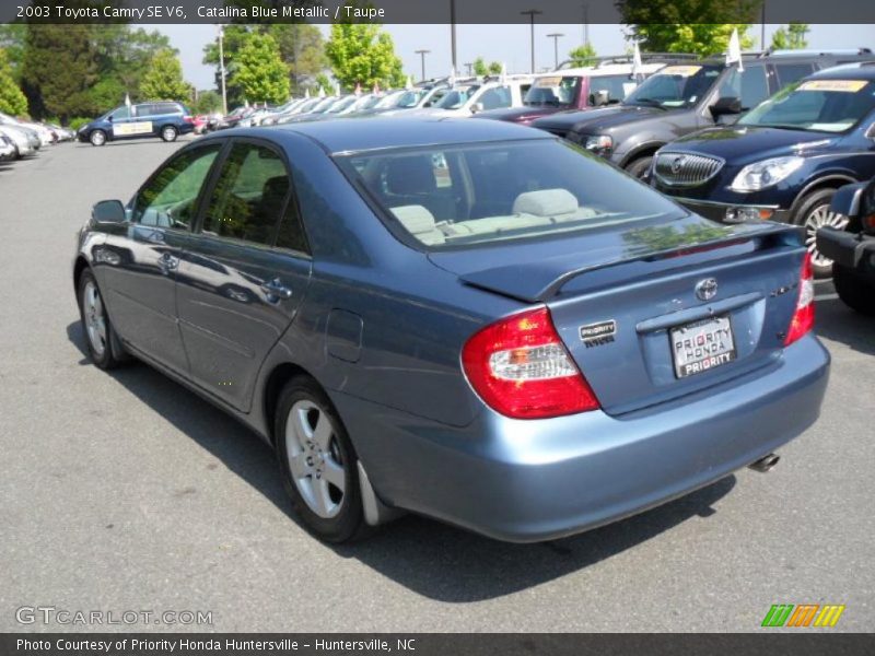 Catalina Blue Metallic / Taupe 2003 Toyota Camry SE V6