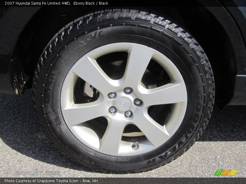 Ebony Black / Black 2007 Hyundai Santa Fe Limited 4WD