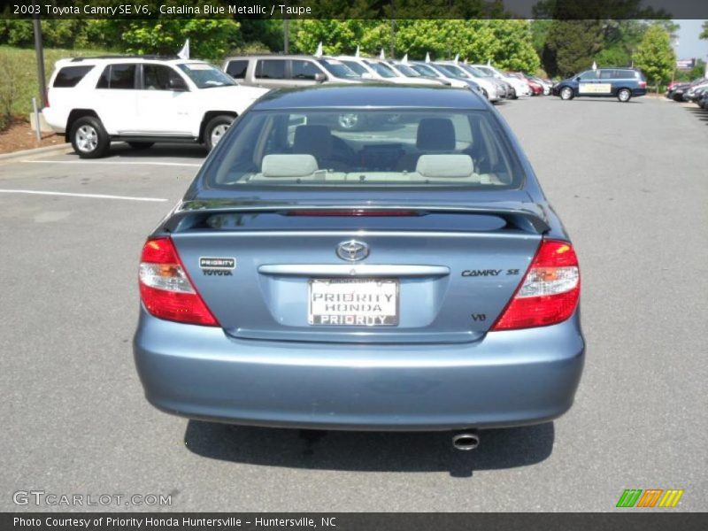 Catalina Blue Metallic / Taupe 2003 Toyota Camry SE V6