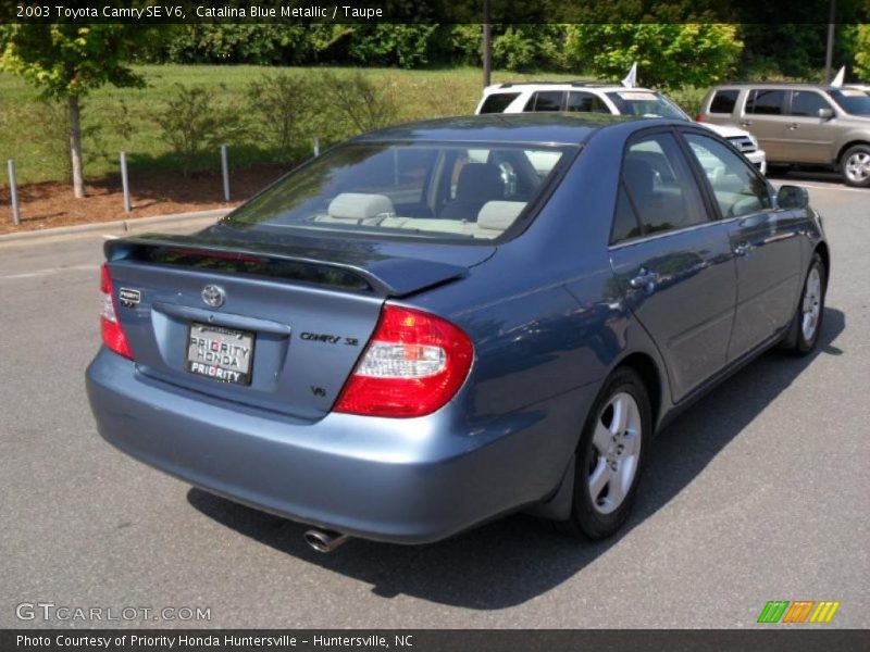 Catalina Blue Metallic / Taupe 2003 Toyota Camry SE V6