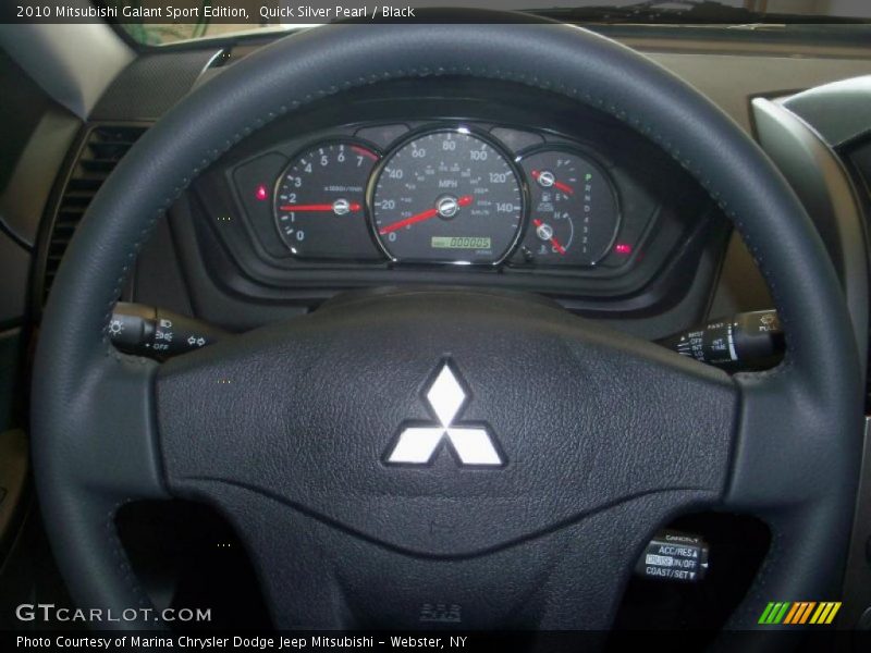 Quick Silver Pearl / Black 2010 Mitsubishi Galant Sport Edition