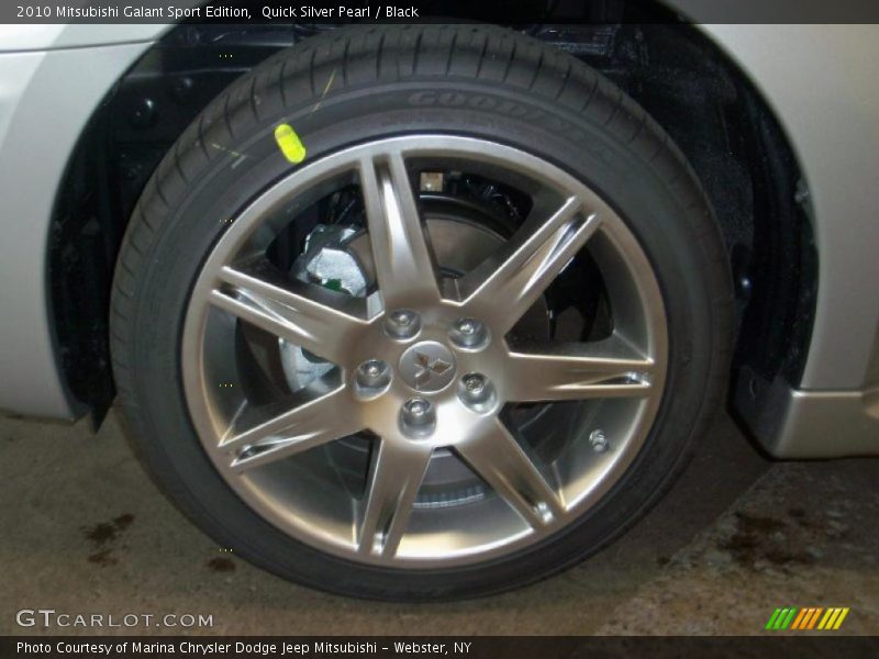 Quick Silver Pearl / Black 2010 Mitsubishi Galant Sport Edition