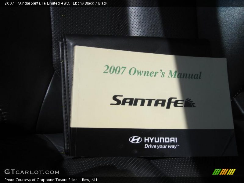 Ebony Black / Black 2007 Hyundai Santa Fe Limited 4WD