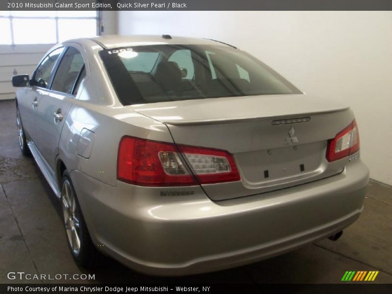 Quick Silver Pearl / Black 2010 Mitsubishi Galant Sport Edition