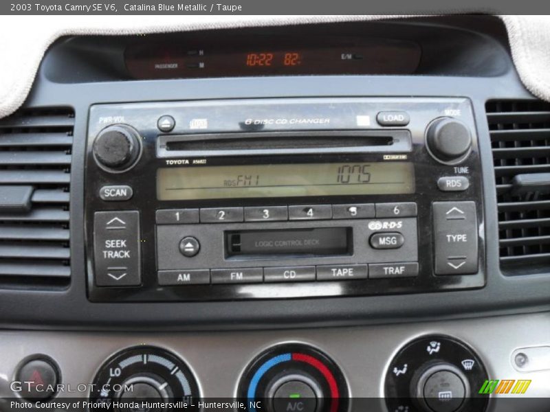 Catalina Blue Metallic / Taupe 2003 Toyota Camry SE V6