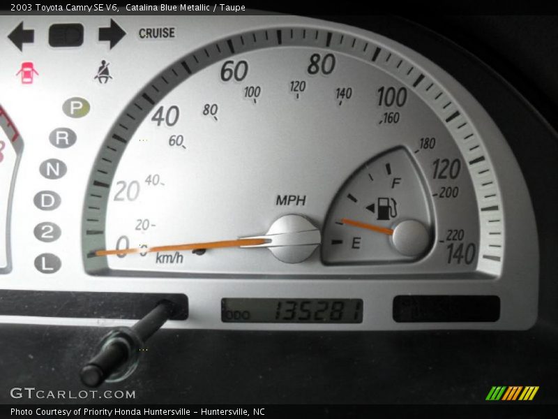 Catalina Blue Metallic / Taupe 2003 Toyota Camry SE V6