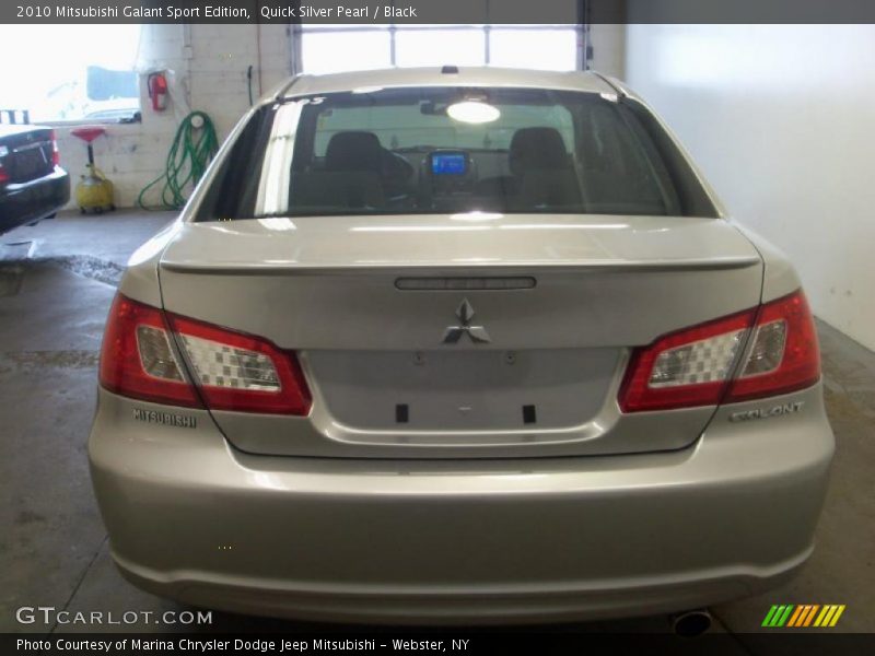 Quick Silver Pearl / Black 2010 Mitsubishi Galant Sport Edition