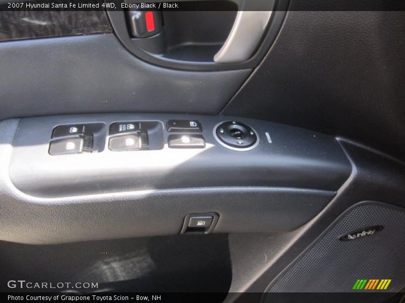 Ebony Black / Black 2007 Hyundai Santa Fe Limited 4WD