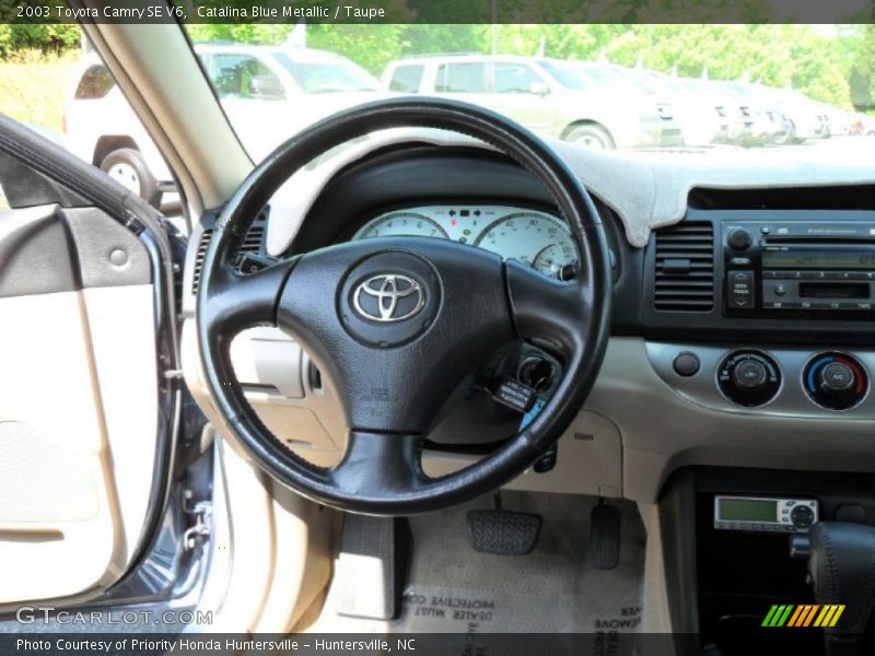 Catalina Blue Metallic / Taupe 2003 Toyota Camry SE V6