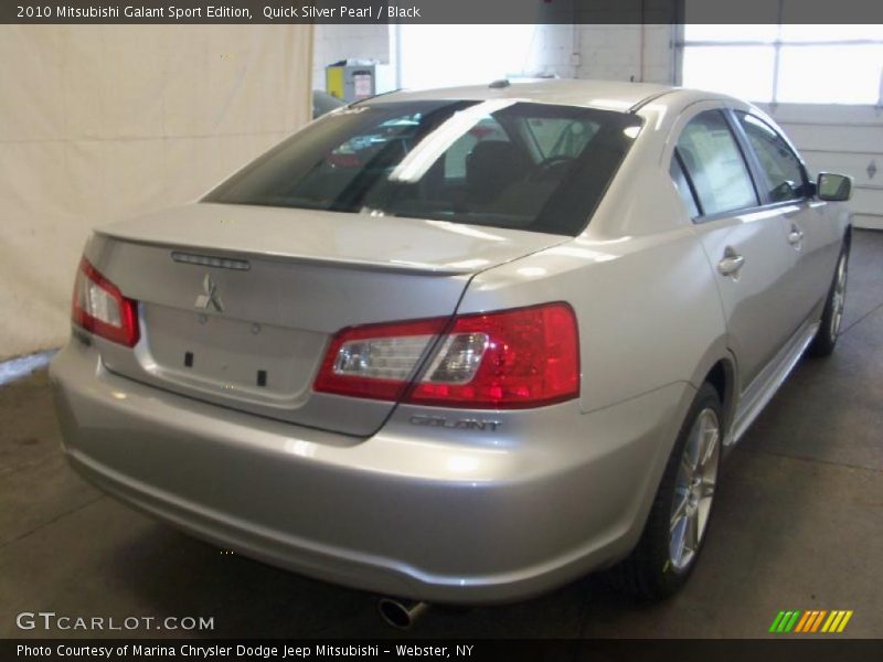 Quick Silver Pearl / Black 2010 Mitsubishi Galant Sport Edition