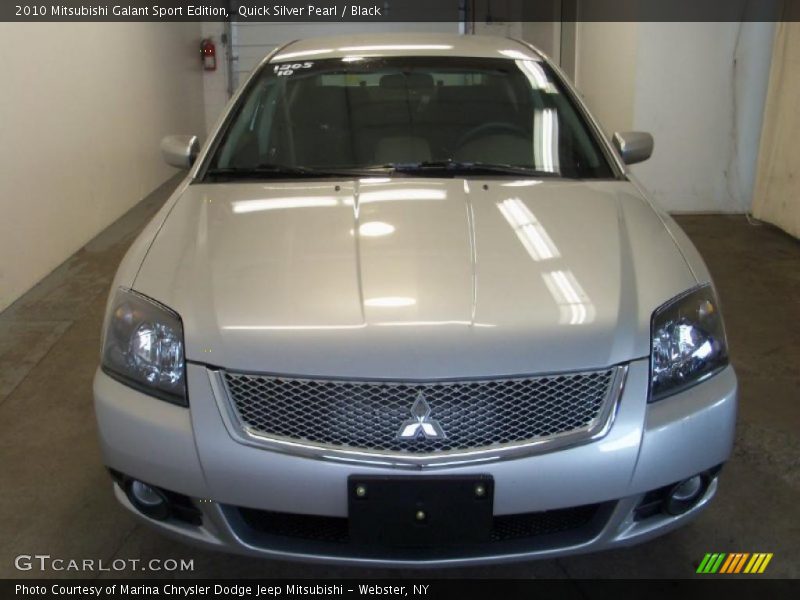 Quick Silver Pearl / Black 2010 Mitsubishi Galant Sport Edition