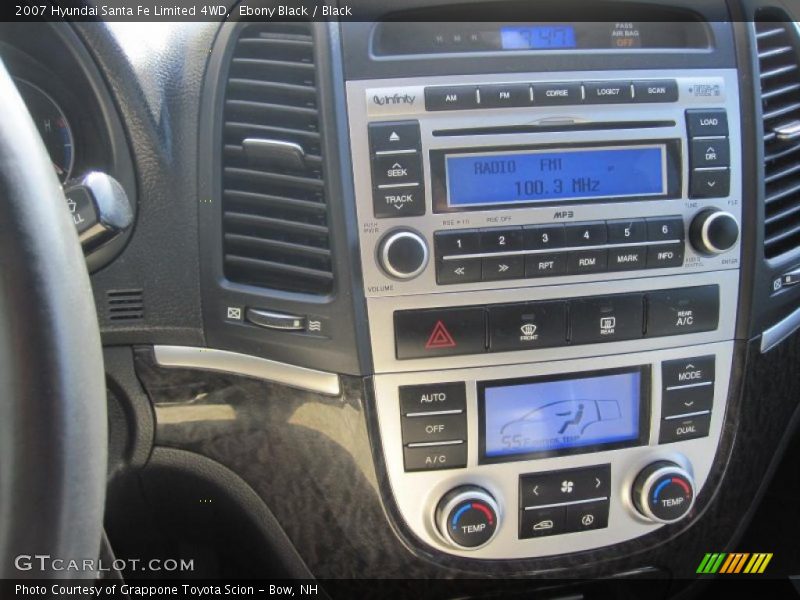 Ebony Black / Black 2007 Hyundai Santa Fe Limited 4WD