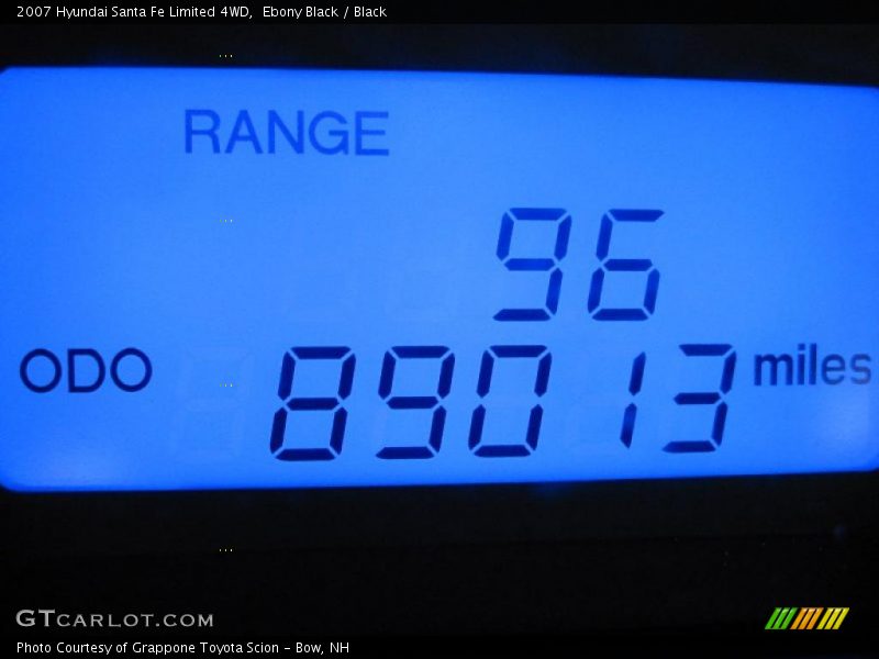 Ebony Black / Black 2007 Hyundai Santa Fe Limited 4WD